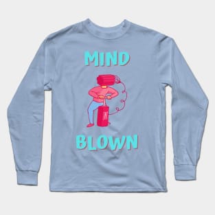 Mind Blown illustration Long Sleeve T-Shirt